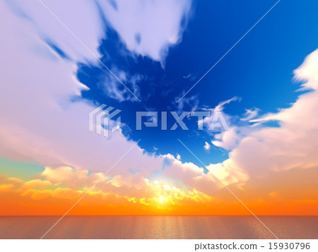 Wind and clouds with the sea Wind and clouds with the sea 15930796