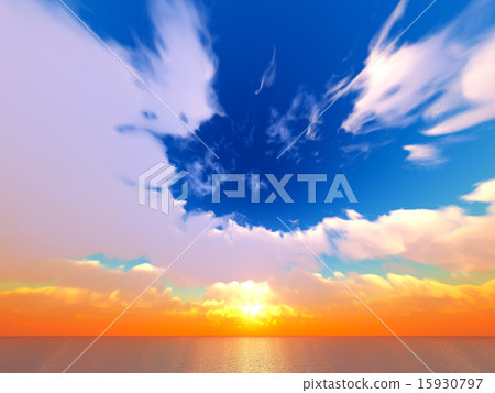 Wind and clouds with the sea Wind and clouds with the sea 15930797