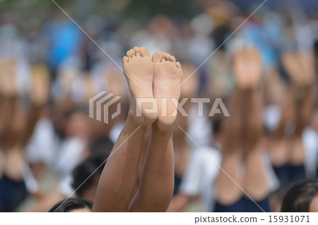 Elementary school sports festival gymnastics 15931071