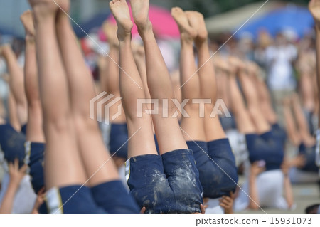 Elementary school sports festival gymnastics 15931073