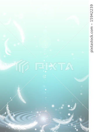 羽毛落在水面上 羽毛落在水面上 15942239
