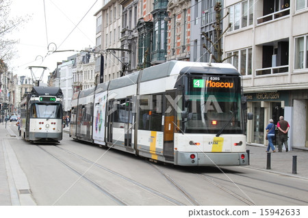 根特的電車比利時 15942633
