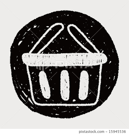 shopping basket doodle drawing shopping basket doodle drawing 15945536
