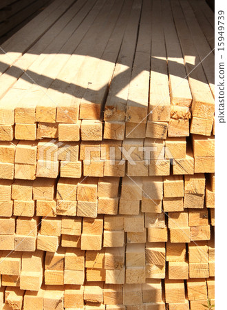 Wooden boards in a warehouse 15949739