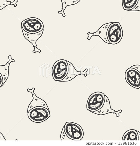 doodle meat seamless pattern background doodle meat seamless pattern background 15961636