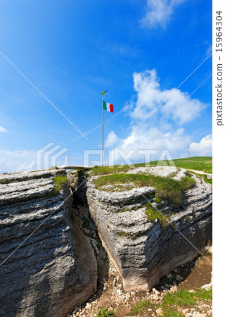First World War - Trenches in Lessinia Italy 15964304