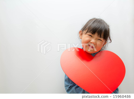Heart and girl 15968486