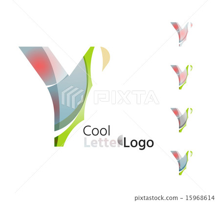 Set of abstract Y letter company logos.... - Stock Illustration ...