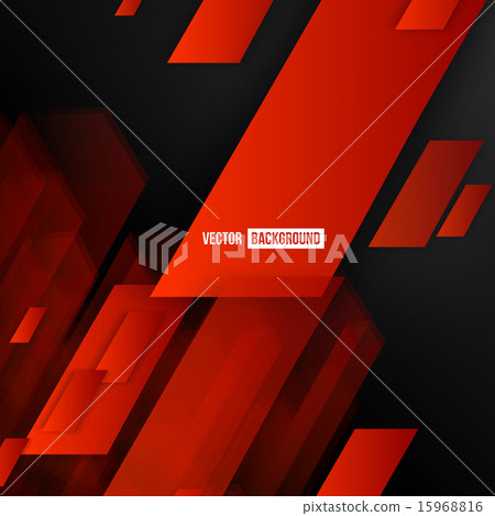 Vector Abstract geometric shape from red Vector Abstract geometric shape from red 15968816