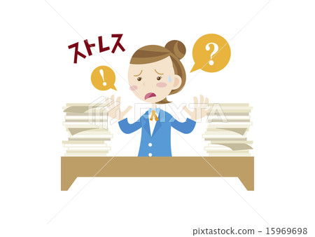 a businesswoman, office girl, become confused 15969698