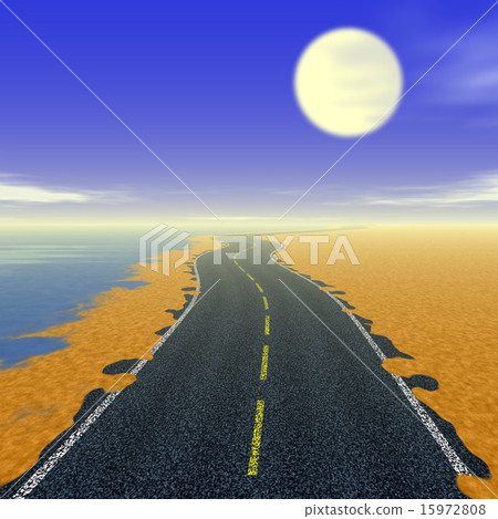 Abstract road landscape generated background 15972808