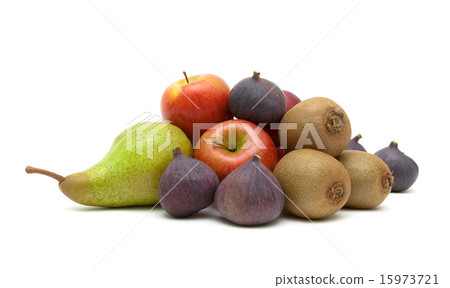 figs and other fruits on a white background 15973721