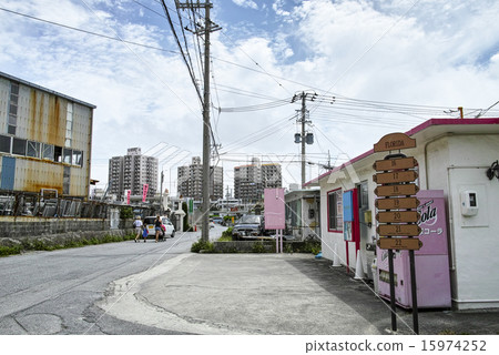 Foreign residential area of Harbor river 15974252