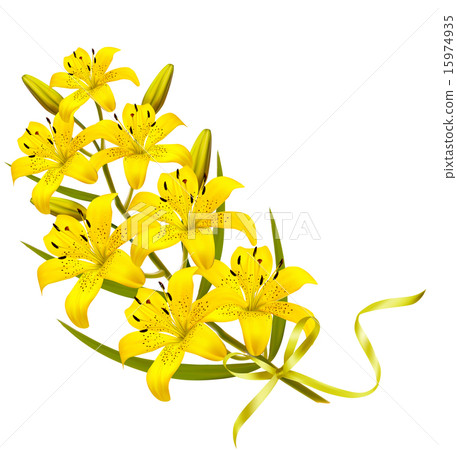 Holiday yellow flowers background. Vector. Holiday yellow flowers background. Vector. 15974935