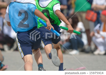 Elementary school sports festival selection relay 15975914