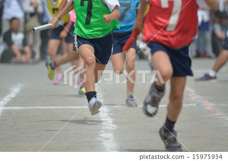 Elementary school sports festival selection relay 15975934