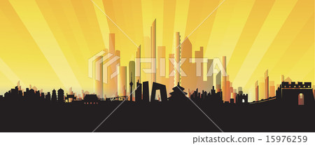 Three-dimensional Beijing Skyline 15976259