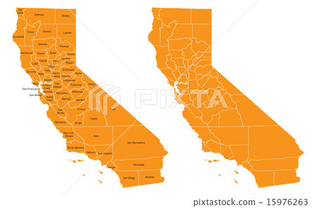 California County Map 15976263