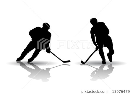 Hockey players silouettes 15976479