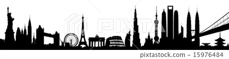 International skyline vector 15976484
