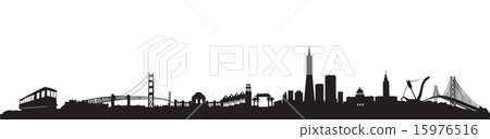 San Francisco Vector Skyline 15976516