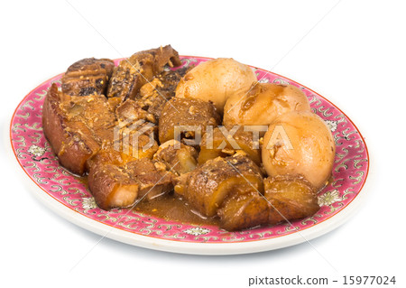 Chinese stewed pork with mushrooms, sea cucumber 15977024