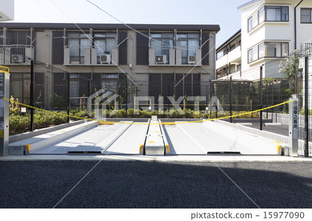 Mechanical parking lot underground system of condominium apartment building 15977090