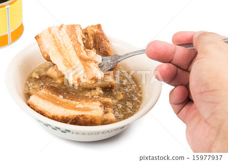 Unhealthy multi layered fats from a canned food 15977937