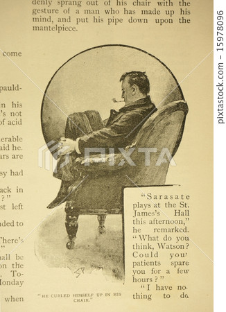Antique illustration "Sherlock Holmes" 15978096