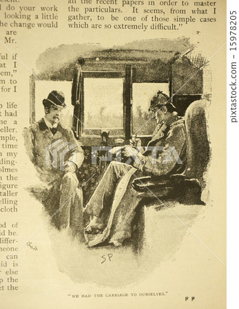 Antique illustration "Sherlock Holmes" 15978205