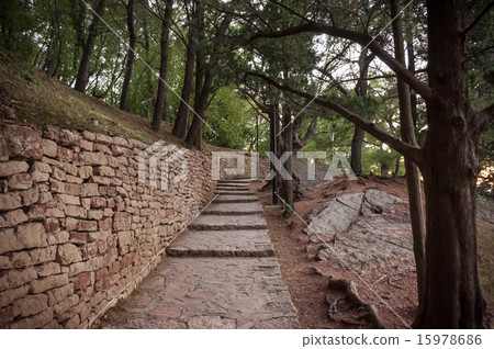 Old steps in the park Old steps in the park 15978686