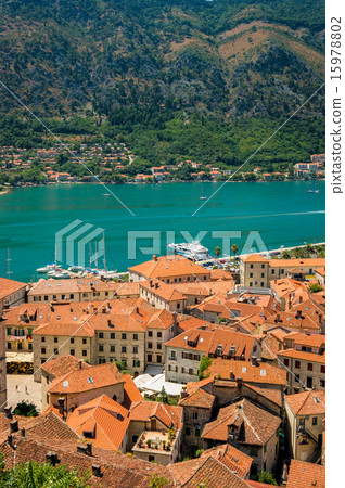 Kotor Bay and Old Town view, Montenegro Kotor Bay and Old Town view, Montenegro 15978802