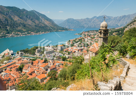 Kotor Bay and Old Town view, Montenegro Kotor Bay and Old Town view, Montenegro 15978804