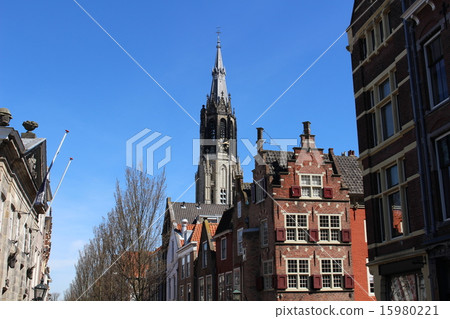 Delft Old Town New Church Netherlands 15980221