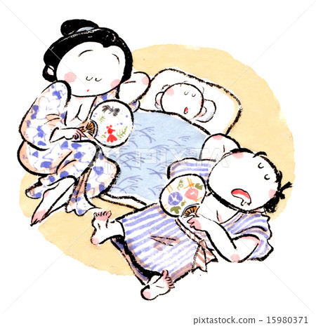 Parent and child of summer night 15980371