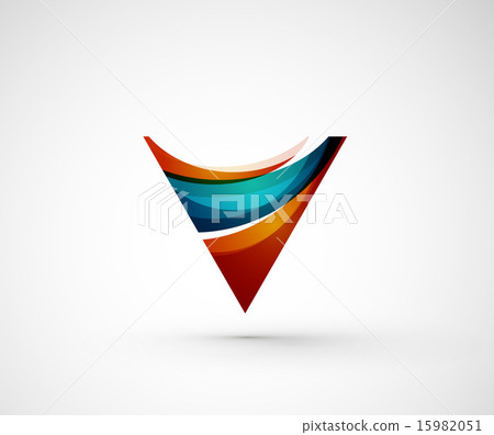Abstract geometric company logo triangle, arrow Abstract geometric company logo triangle, arrow 15982051