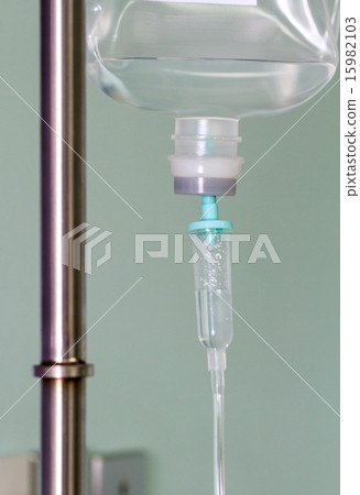 Infusion bottle with IV solution 15982103