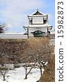 Kanazawa castle park in winter (Ishikawa gate) 15982873