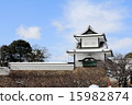 Kanazawa castle park in winter (Ishikawa gate) 15982874