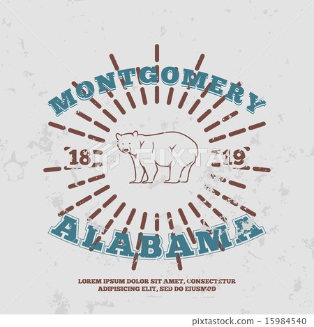 Montgomery, Alabama. grunge on separate layer 15984540