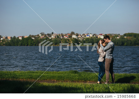 couple at the shore couple at the shore 15985668