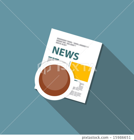 Online News Vector illustration. Flat computing background Online News Vector illustration. Flat computing background 15986651