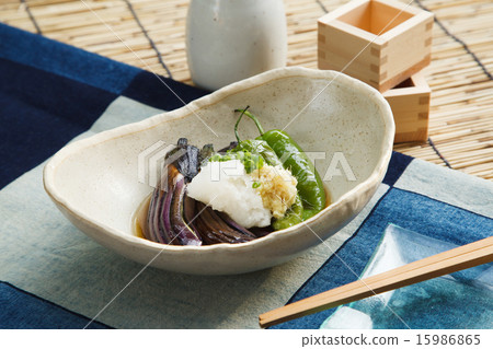 deep-fried and simmered eggplant 15986865