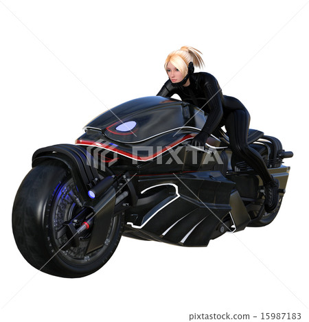 Female rider - Stock Illustration [15987183] - PIXTA