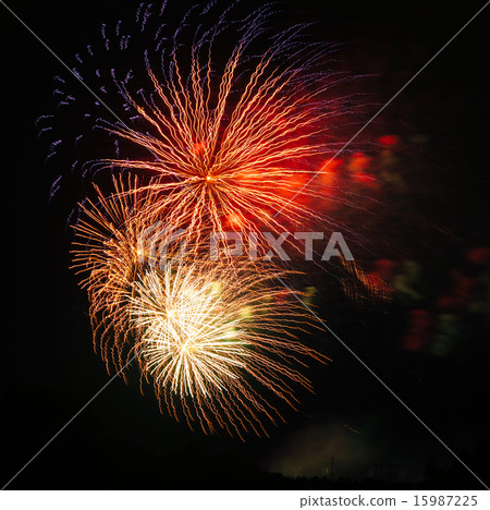 3d fireworks trembling 3d fireworks trembling 15987225