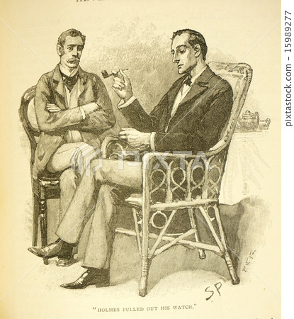 Antique illustration "Sherlock Holmes" 15989277