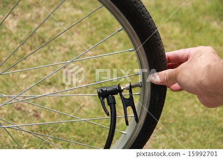 Bicycle tire inflation Bicycle tire inflation 15992701