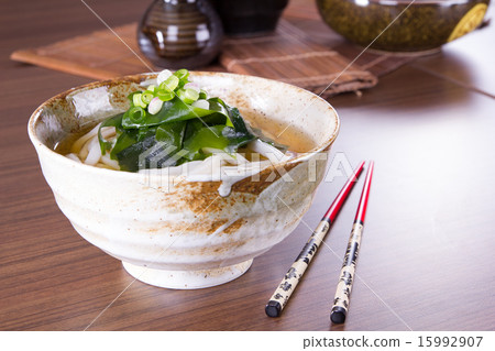 Japanese Cuisine - Udon (thick wheat noodles) Japanese Cuisine - Udon (thick wheat noodles) 15992907
