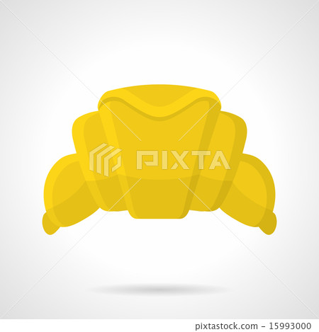 Croissant flat color vector icon - Stock Illustration [15993000] - PIXTA