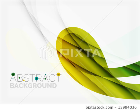 Corporate white background with gentle flowing waves 15994036